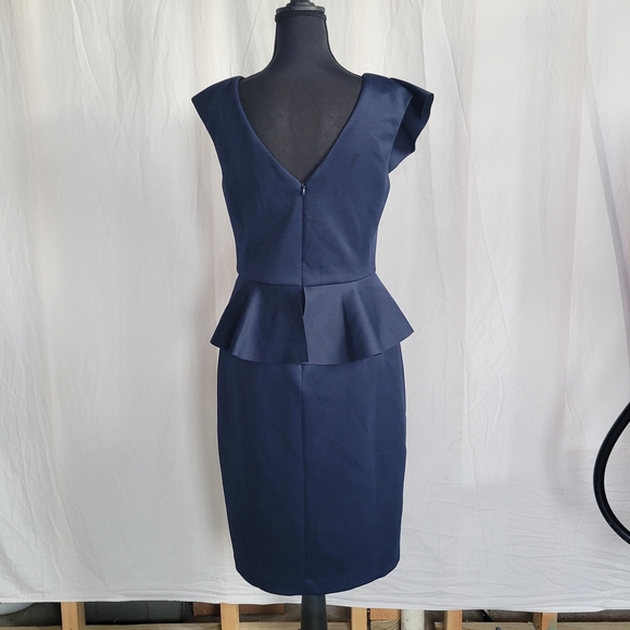 JH Collectibles Asymmetrical Navy Dress - Picture 2 of 3